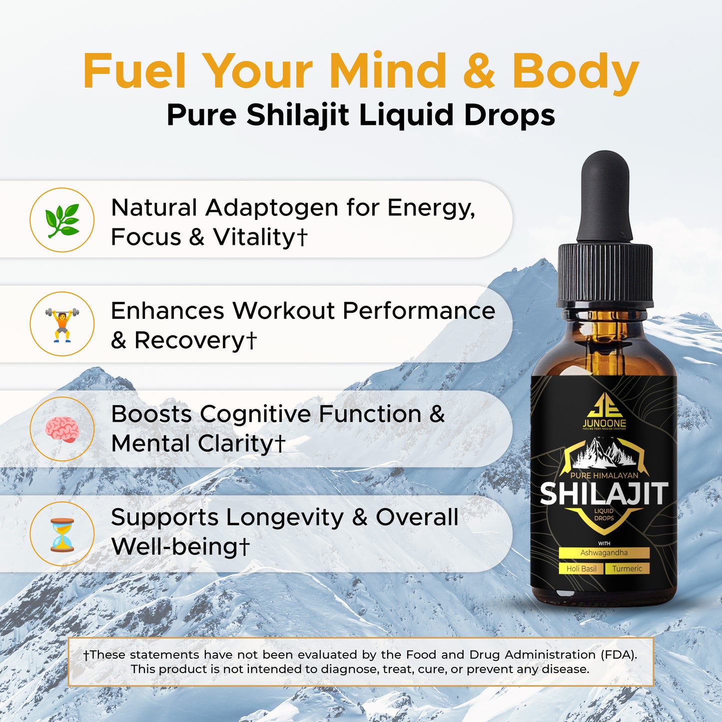 Junoone Pure Himalayan Shilajit Liquid Drops