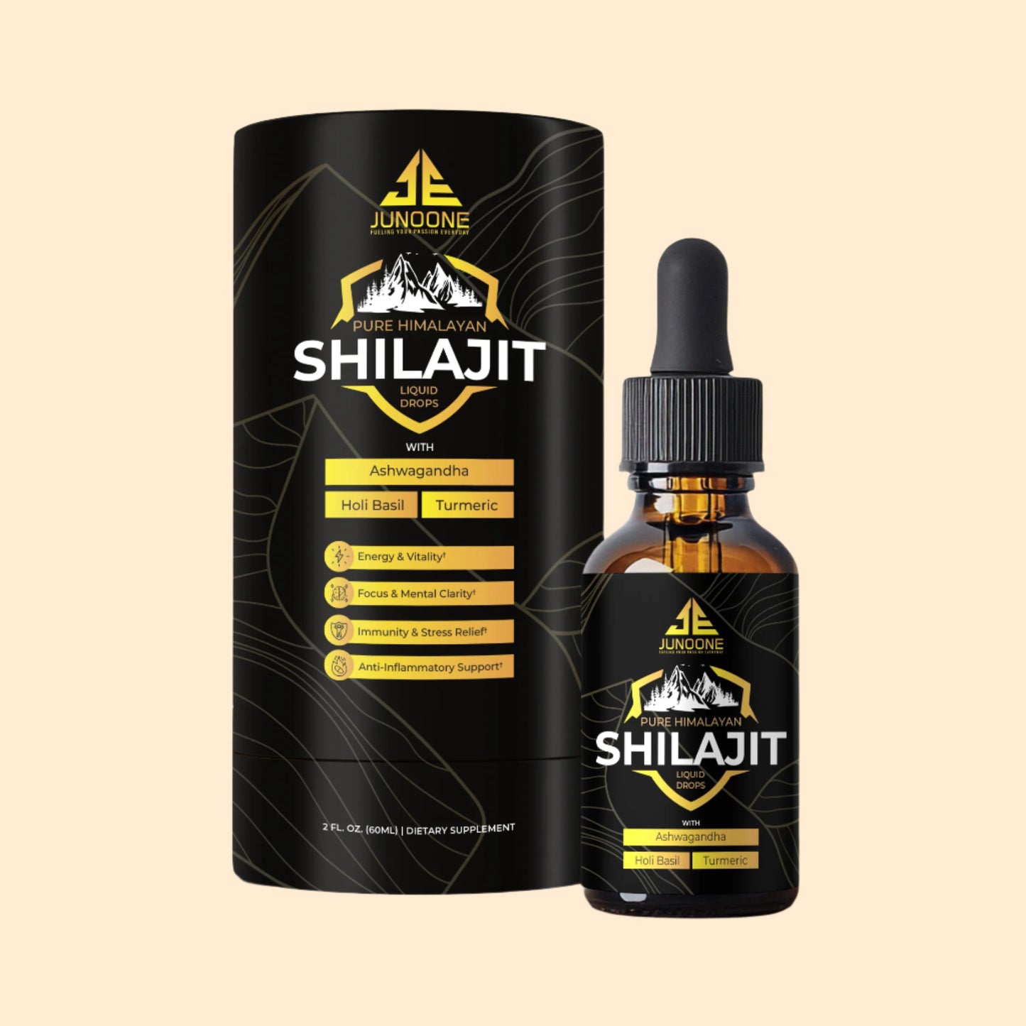 Junoone Pure Himalayan Shilajit Liquid Drops