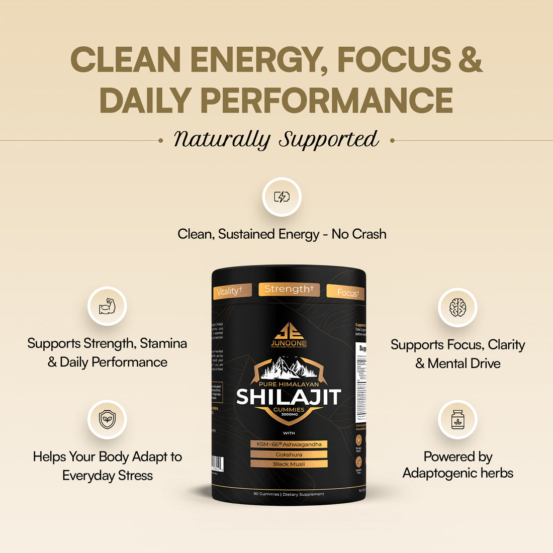 Pure Himalayan Shilajit Gummies | Premium Grade A - Junoone