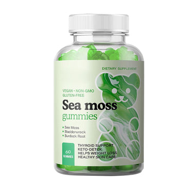SeaMoss Gummies with burdock root, and bladderwrack