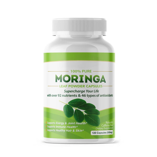 Organic Moringa  Leaf Capsules | Natural Energy Superfood